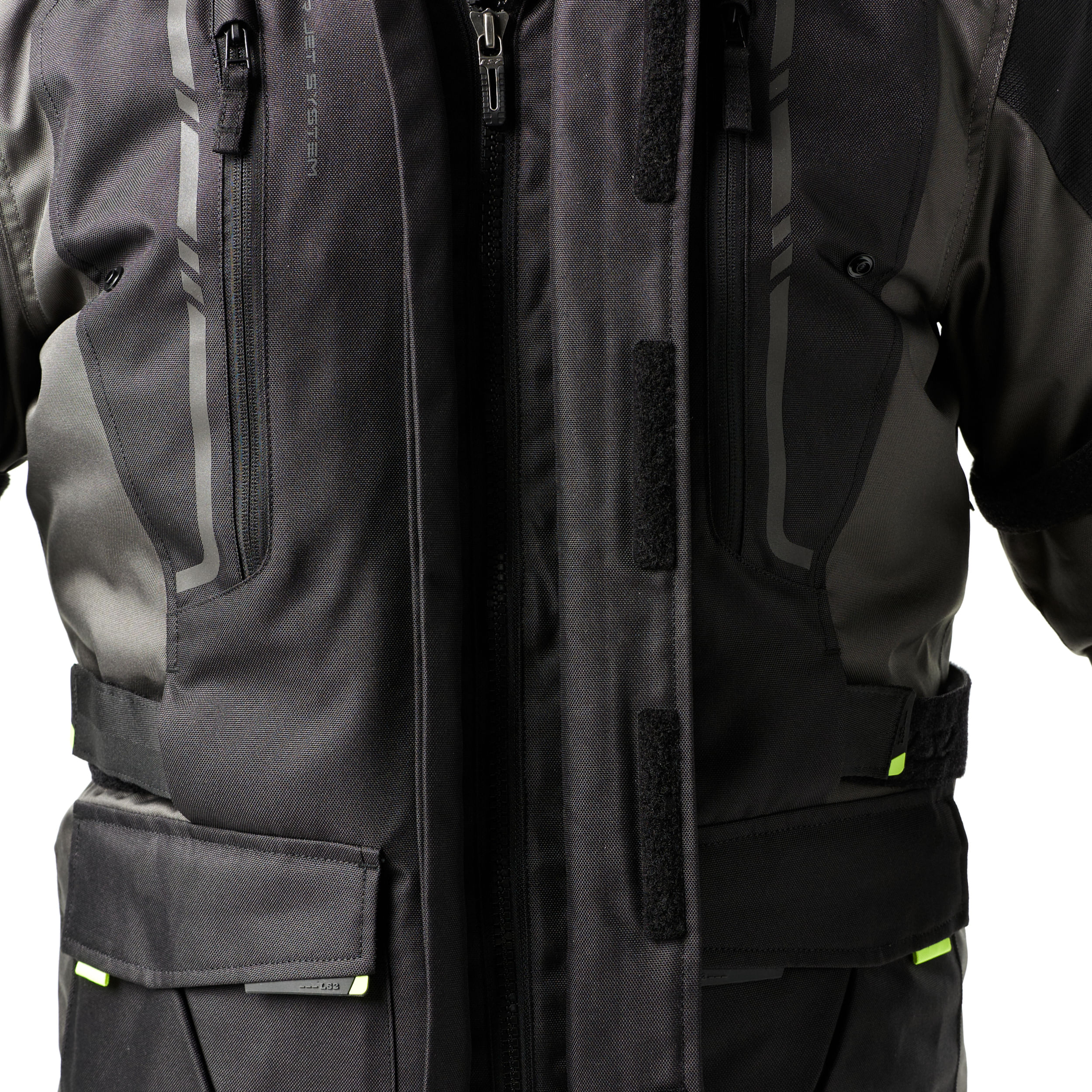 Campera LS2 Narvik Mujer Gris / Negro